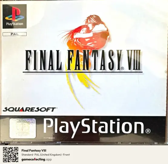 Final Fantasy VIII PlayStation, United Kingdom box front