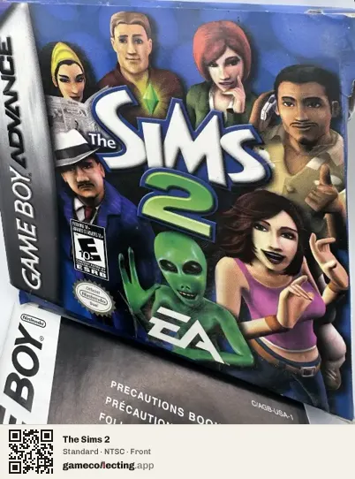 The Sims 2 Game Boy Advance, NTSC box front