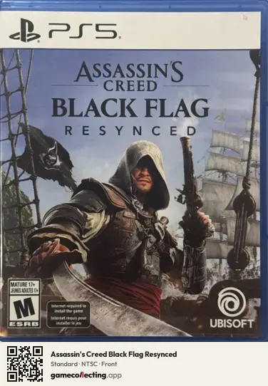 Assassin's Creed Black Flag Resynced PlayStation 5, NTSC box front