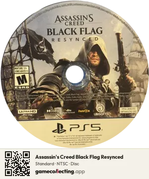 Assassin's Creed Black Flag Resynced PlayStation 5, NTSC disc