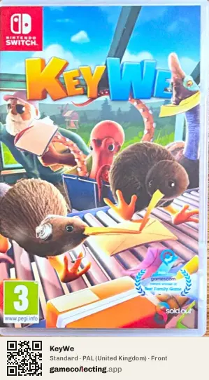 KeyWe Nintendo Switch, United Kingdom box front