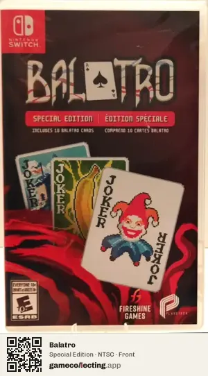 Balatro Nintendo Switch, NTSC box front