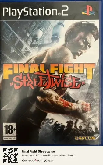 Final Fight Streetwise PlayStation 2, Nordic countries box front