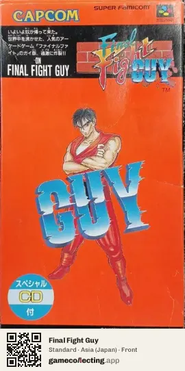 Final Fight Guy Super Nintendo Entertainment System, Asia box front