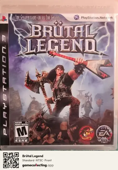 Brütal Legend PlayStation 3, NTSC box front