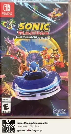 Sonic Racing: CrossWorlds Nintendo Switch, NTSC box front