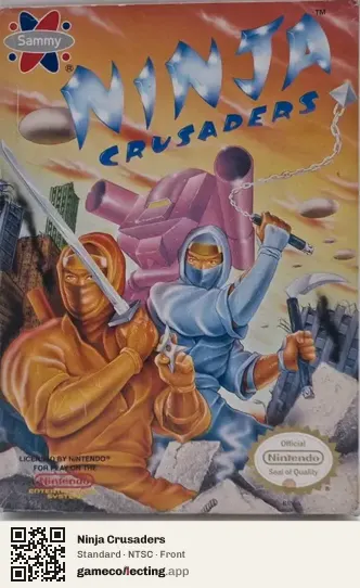 Ninja Crusaders Nintendo Entertainment System, NTSC box front