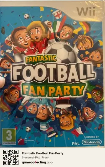 Fantastic Football Fan Party Nintendo Wii, PAL box front