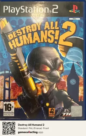 Destroy All Humans! 2 PlayStation 2, France box front