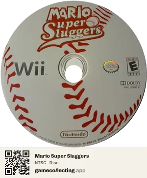Mario Super Sluggers Nintendo Wii, NTSC disc