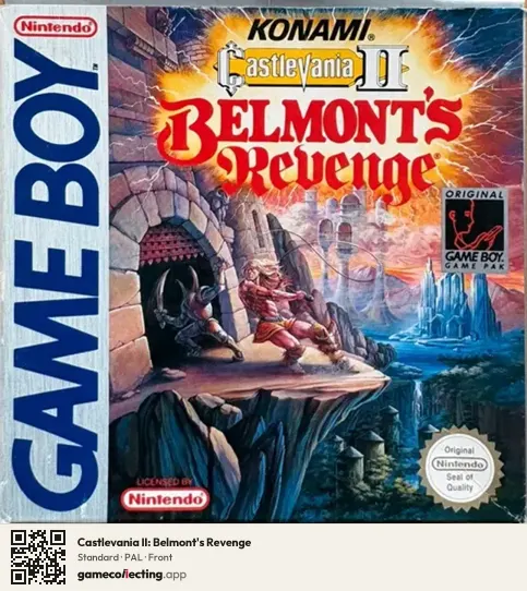 Castlevania II: Belmont's Revenge Game Boy, PAL box front