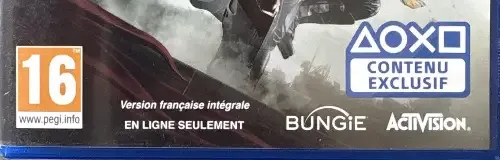 Destiny 2, the PEGI square on its front