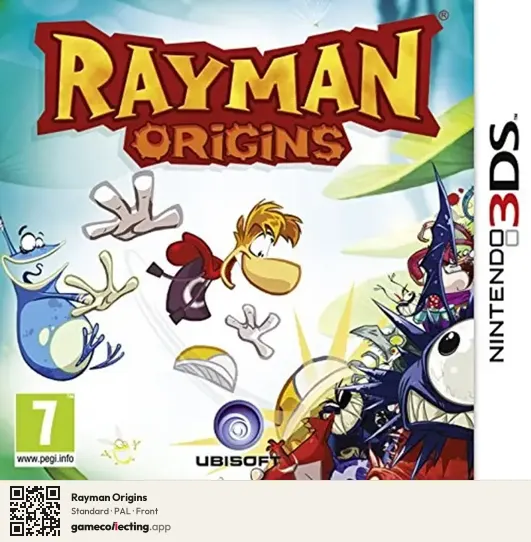 Rayman Origins Nintendo 3DS, PAL box front