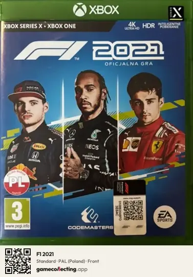 F1 2021 Xbox Series X, Poland box front