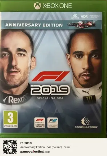 F1 2019 Xbox One, Poland box front