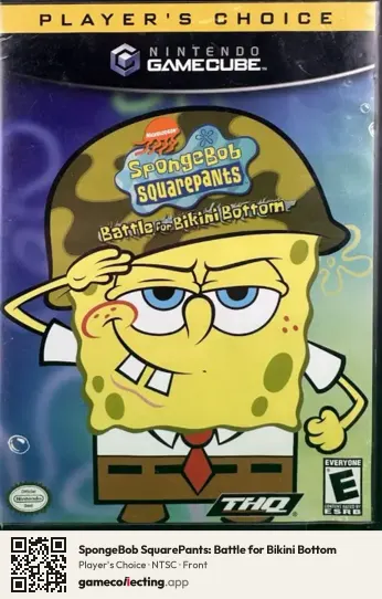 SpongeBob SquarePants: Battle for Bikini Bottom Nintendo GameCube, NTSC box front