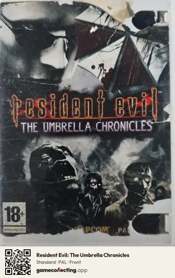 Resident Evil: The Umbrella Chronicles Nintendo Wii, PAL box front