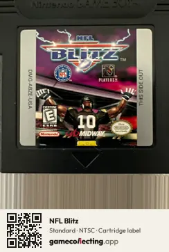 NFL Blitz Game Boy Color, NTSC cartridge label