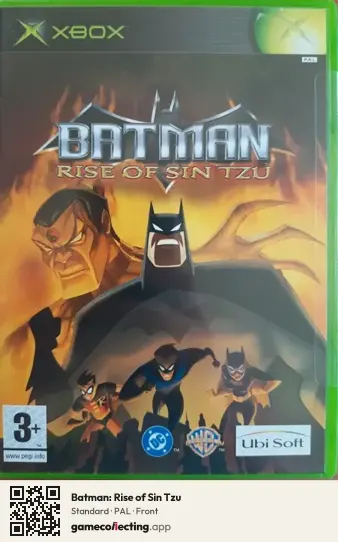 Batman: Rise of Sin Tzu Xbox, PAL box front