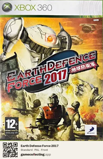 Earth Defense Force 2017 Xbox 360, PAL box front