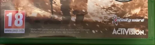 Call of Duty: Modern Warfare 2, the PEGI square on its front