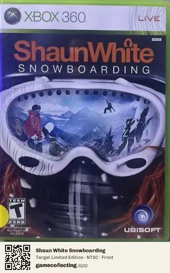 Shaun White Snowboarding Xbox 360, NTSC box front