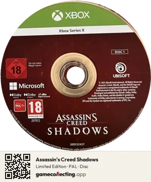 Assassin's Creed Shadows Xbox Series X, PAL disc