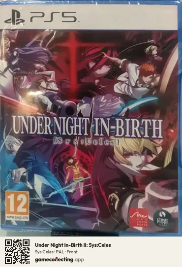 Under Night In-Birth II: Sys:Celes PlayStation 5, PAL box front