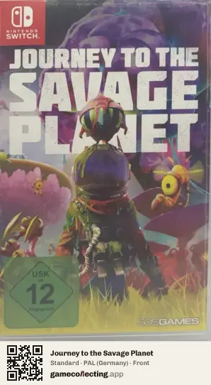 Journey to the Savage Planet Nintendo Switch, Germany box front