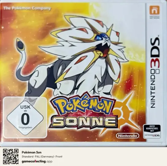 Pokémon Sun Nintendo 3DS, Germany box front