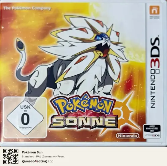 Pokémon Sun Nintendo 3DS, Germany box front