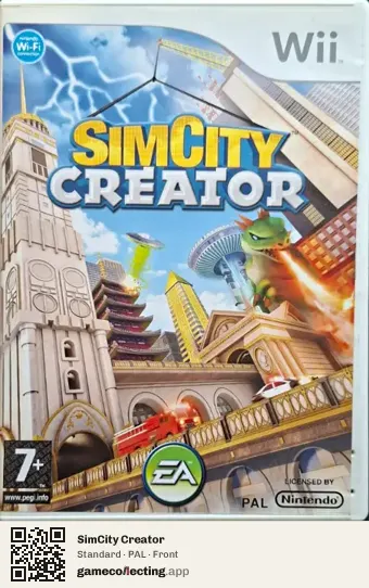 SimCity Creator Nintendo Wii, PAL box front