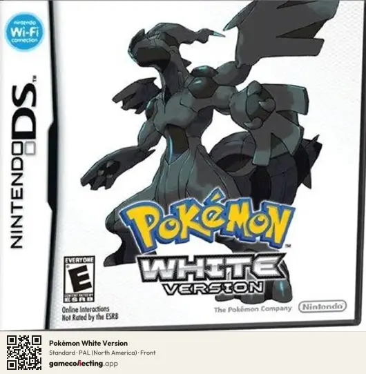 Pokémon White Version Nintendo DS, North America box front