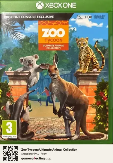 Zoo Tycoon: Ultimate Animal Collection Xbox One, PAL box front