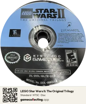 LEGO Star Wars II: The Original Trilogy Nintendo GameCube, NTSC disc