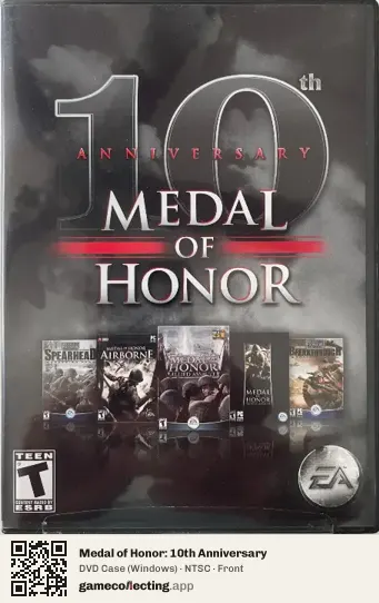 Medal of Honor: 10th Anniversary Computer, NTSC box front