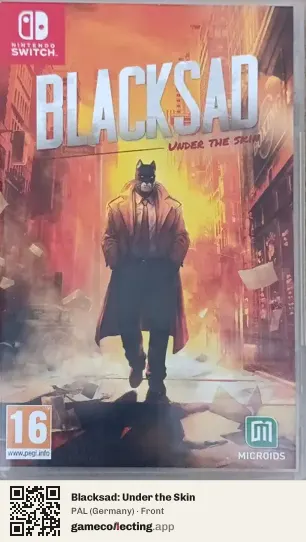 Blacksad: Under the Skin Nintendo Switch, Germany box front