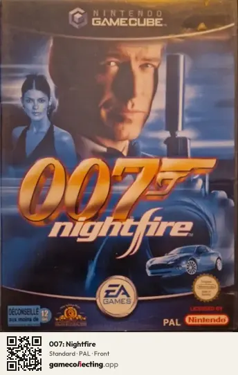 007: Nightfire Nintendo GameCube, PAL box front