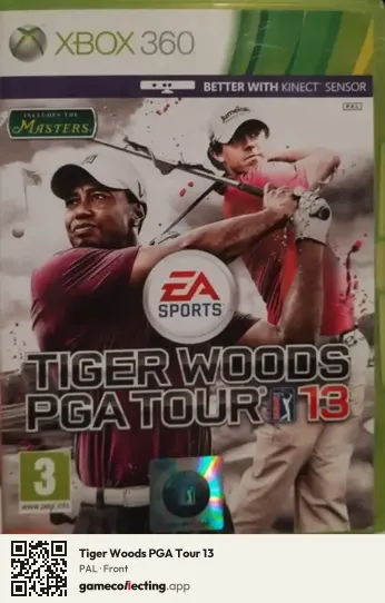 Tiger Woods PGA Tour 13 Xbox 360, PAL box front