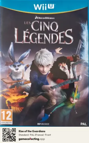 Rise of the Guardians Nintendo Wii U, France box front