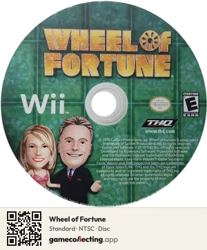Wheel of Fortune Nintendo Wii, NTSC disc