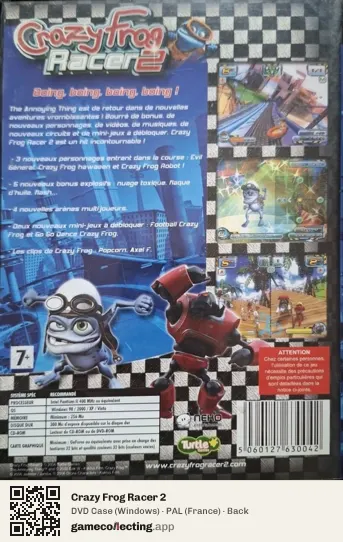 Crazy Frog Racer 2 Computer, France box back