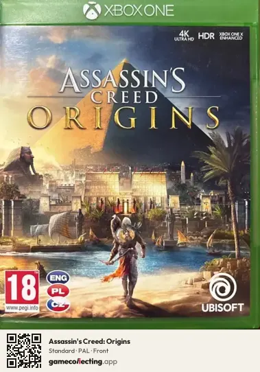 Assassin's Creed: Origins Xbox One, PAL box front