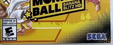 Super Monkey Ball: Banana Blitz HD, the ESRB box on its front