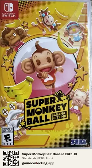Super Monkey Ball: Banana Blitz HD Nintendo Switch, NTSC box front