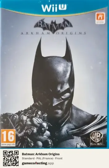 Batman: Arkham Origins Nintendo Wii U, France box front