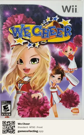We Cheer Nintendo Wii, NTSC box front