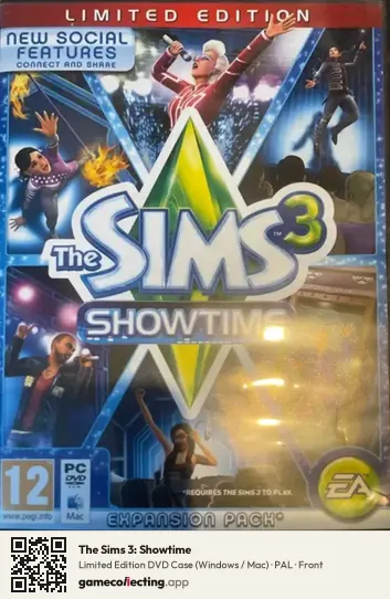 The Sims 3: Showtime Computer, PAL box front