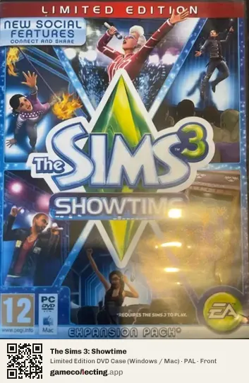The Sims 3: Showtime Computer, PAL box front