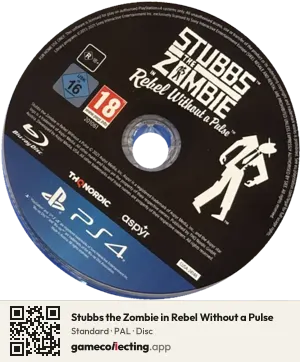 Stubbs the Zombie in Rebel Without a Pulse PlayStation 4, PAL disc